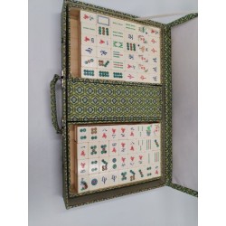 Coffret Valise Jeu De Mah-jong Os & Bambou État Neuf Mah Jong Jeux De Société 