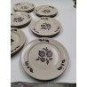Sologne Faience De St Amand France 12 Assiettes A Dessert Vaisselle Art Table