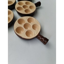 Lot 5 Poêlons Émile Henry Escargots Grès Caquelons La Bourguignonne