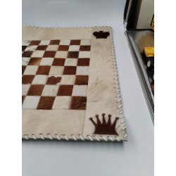 Grand Tapis De Jeu En Peau De Bête Échiquier Jeux D'échecs Échec Plateau Damier 