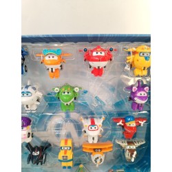 Super wings World Airport Crew Spécial Pack 30 Figurines 20 Transformers...