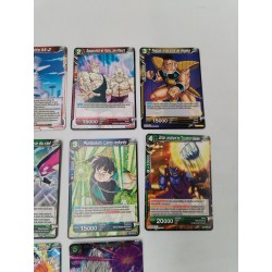 Lot 15 Cartes Dragon Ball Z Super Card Game Bandai Eveil Vœu Goku Vegeta Holo