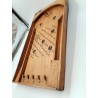 Grands Jeux Anciens Bagatelle Flipper De Table Bois Cloche Clouté Jeu