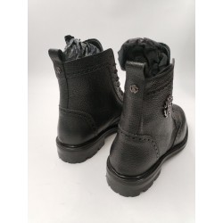 665 $ Roberto Cavalli Neuves 9.5 42,5 Boots Montantes A Lacets Noir 8399 RC