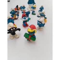 Lot De 15 Schtroumpfs Année 80 Peyo Schleich Bully Figurine Jouet Vintage