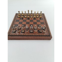 Jeu D'échecs Italfama Pièces En Métal Style Argent Et Or Plateau Coffret Luxe...