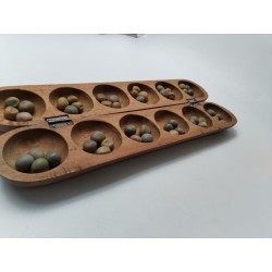 Awale Jeux Traditionnel Africain Bois Sculpté Wari Awele Jeu Fait Main Awalé 