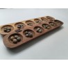 Awale Jeux Traditionnel Africain Bois Sculpté Wari Awele Jeu Fait Main Awalé 