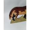 Puzzle Bois 3 D Artisanal La Louve 30 Cm Décoration Jeu Jouet