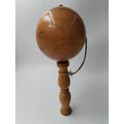Grand Bilboquet Ancien Bois Tourné 32 Cm Jeu Jouet Jeux  Patience