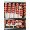Boulier Bois Ancien Abacus Lotus Flower Brand 13 Tiges Bambou 91 Perles