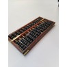Boulier Bois Ancien Abacus Red Lion Lotus Flower Brand 13 Tiges Bambou 91 Perles