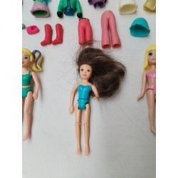 Lot Polly Pocket 1999 Mattel Boutique Polly's Poupée Accessoires Vêtements