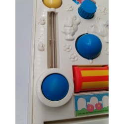 Fisher Price 1988 Jouet Eveil Planche Jeux Apprentissage Boule Tourne Pouet