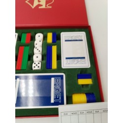 Coffret Luxe Jeux Cartes Erget Boite Dés Mises Jetons Bridge Canasta Jeu Carte