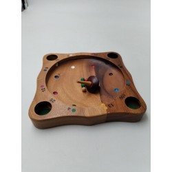 Giroulette Roulette Folle Tyrolienne Toupie Jeux Bois Jeu Amusant