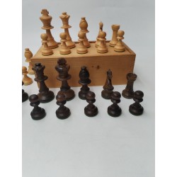 Jeu d'echec staunton type Chess set Lardy Chavet Dujardin Buis King 75 Échecs 