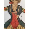 Pantin Ancien Bois papier Colombine Jouet Tradition Paris Imagerie d'Epinal 1344