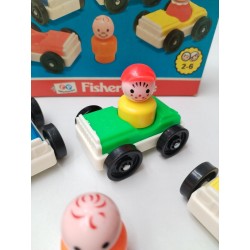 Fisher Price Toys 1981 Comme Neuf Little People Voitures Jouet Figurines