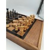 Coffret Bois Ancien Jeux D'échecs Regence Backgammon Tric Trac Jacquet Jeu