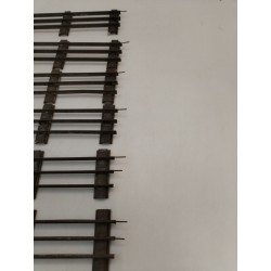 Lot De 6 Rails Droits Po O Made In France Jep Fer Trains Ancien Jeu Miniature