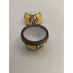 Paire De Saleron Limoges Sel Poivre Condiments Art De La Table Porcelaine Art...