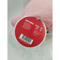 Peluche Neuve Stella ANGRY BIRDS oiseau Rose 25 cm Velours Neuf 