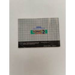 1992 Sega Game Gear Sonic The Hedgehog 2 Notice Livret Jeux Vidéo Rétro Jeu 