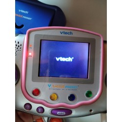 Console Vtech Vsmile Pocket Jeux Vidéo Éducatif Housse Câble Chargeur Jeu Dora