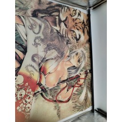 Maya Natsume Toile Tissu Affiche Tableau Enfer et Paradis Tenjou Tenge Japonais