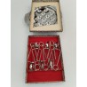 Lot Escargots Service Inox 6 Plats Assiette 12 Troues 6 Pinces Escargot 