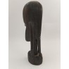 Buste Visage Statue Africaine Bois Ébène Sculpté Art Africain Tribu Statuette