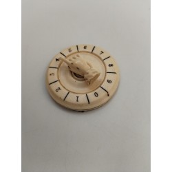 Ancien Marqueur Points Jeux Cartes Jeu Main Antique Victorian Bovine Whist