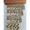 Jeu Dominos Ancien Double 6 Six Riveté Os Ébène 3 Rivets Jeux Anciens Domino