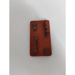 Ancien Marqueur Compteur Points Compte Cartes Marque Jeux Jeu Bridge Whist Metal