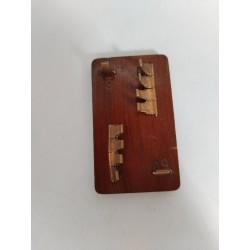 Ancien Marqueur Compteur Points Compte Cartes Marque Jeux Jeu Bridge Whist Metal