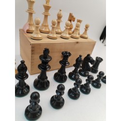 Ancien Jeu D'échecs Staunton Jeux Échec Billes De Verre Antique Chess Set Échecs