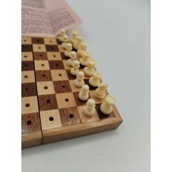 Jeux D'échecs Pliant Voyage Bois Picot Vauen Schach Jeu Échec Echecs